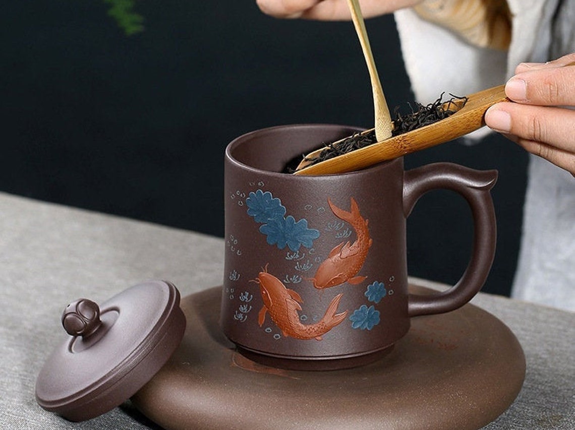 Handmade Yixing Zisha Clay Tea Mug FD076 440ml Etsy