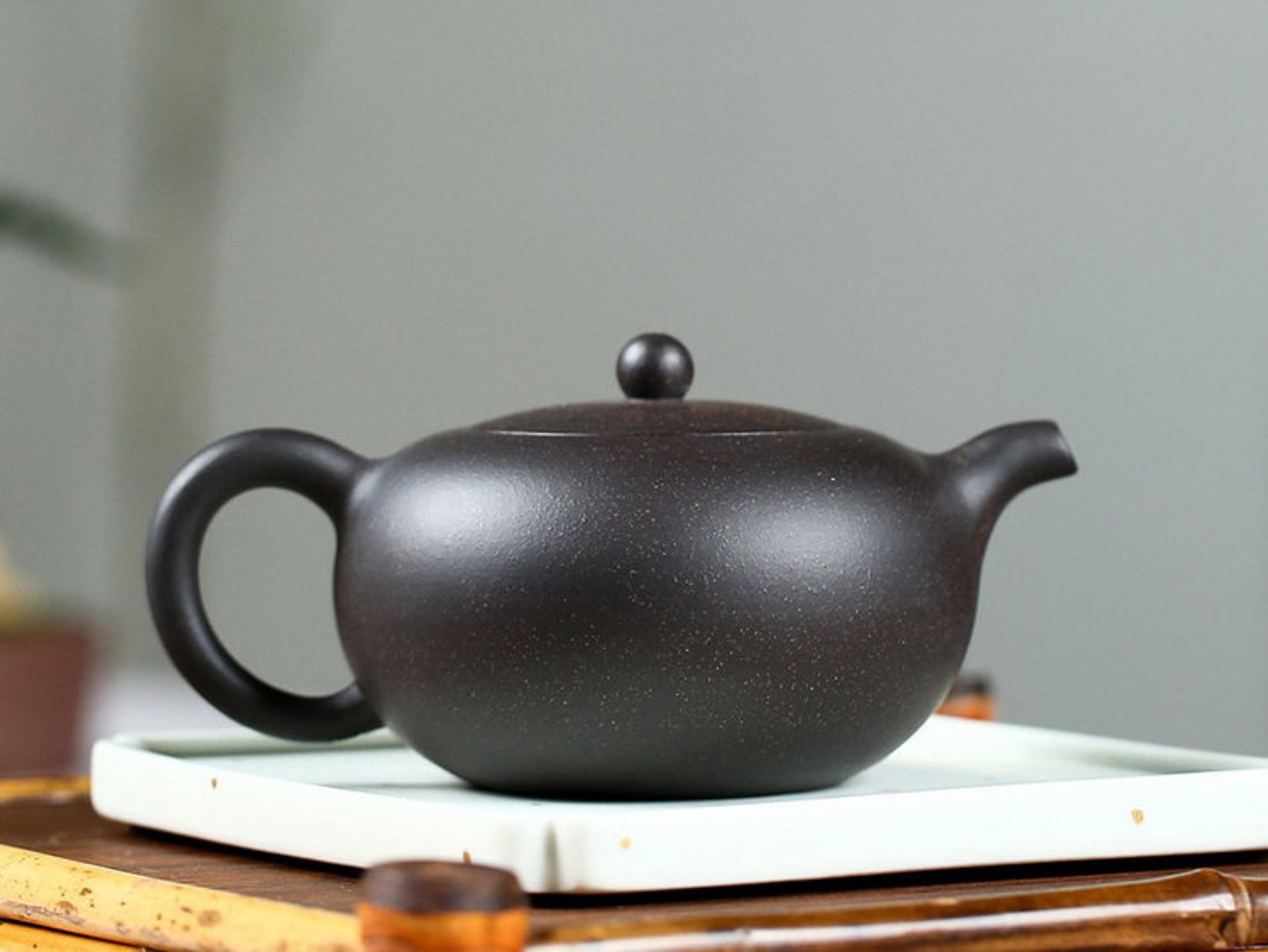 Yixing Handgefertigte Teekanne Aus Violettem Ton - Traditionelle Zisha KungFu Teekanne 500ml