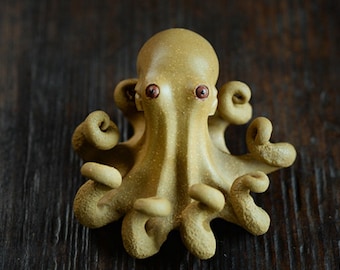 Handmade Yixing Zisha Clay Tea Pet Octopus FJ1004