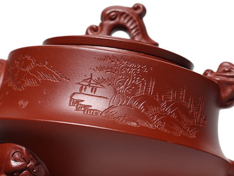 Handmade Yixing Zisha Clay Teapot F1907 280ml