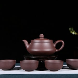 Handmade Yixing Zisha Clay Tea Set Teapot With Four Teacups FA048 330ml