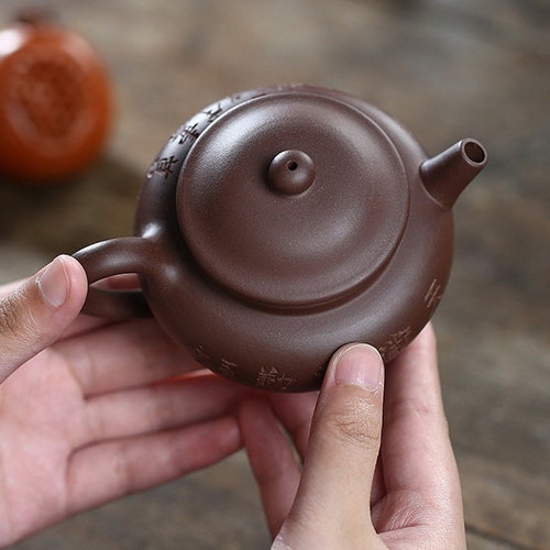 Handmade Yixing Zisha shops Clay Teapot F1365 230ml