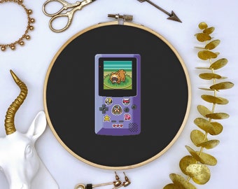 Bidoof Gameboy Cross Stitch Pattern PDF Download