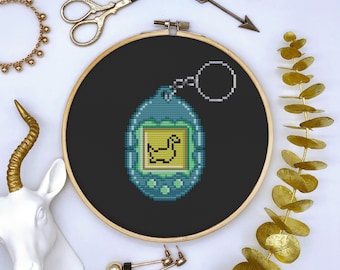Tamagotchi Nessie Cross Stitch Pattern PDF Download