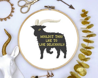 The Witch Black Phillip Cross Stitch Pattern PDF Download