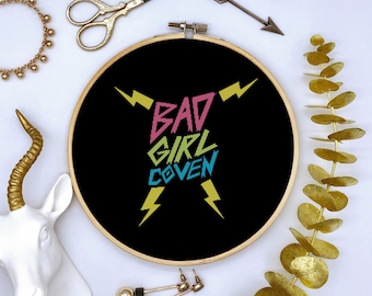 Bad Girl Coven Cross Stitch Pattern PDF Download