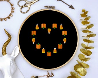 Candy Corn Cross Stitch Pattern PDF Download