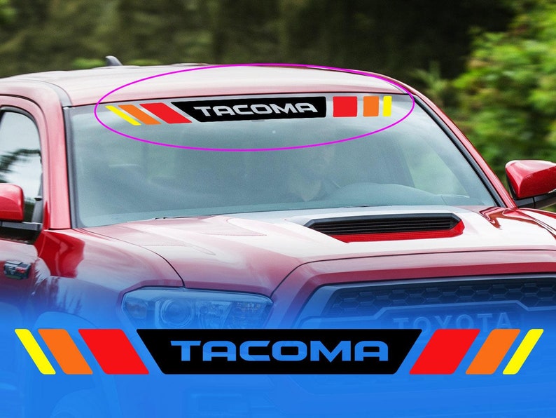 Vintage Old Style TRD Windshield Banner Vinyl Decal Sticker for