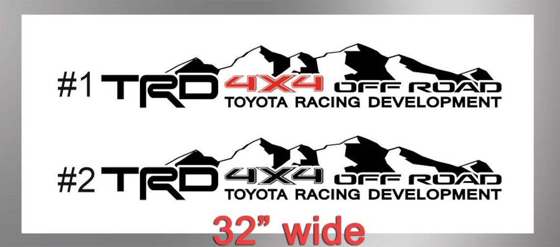 Stickers 4X4 Per Pickup Decals TRD Off Road Per Toyota Tacoma E - Foto 8