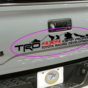 TRD 4x4 Off Road Tailgate Aufkleber Aufkleber für Tacoma Tundra BMW
