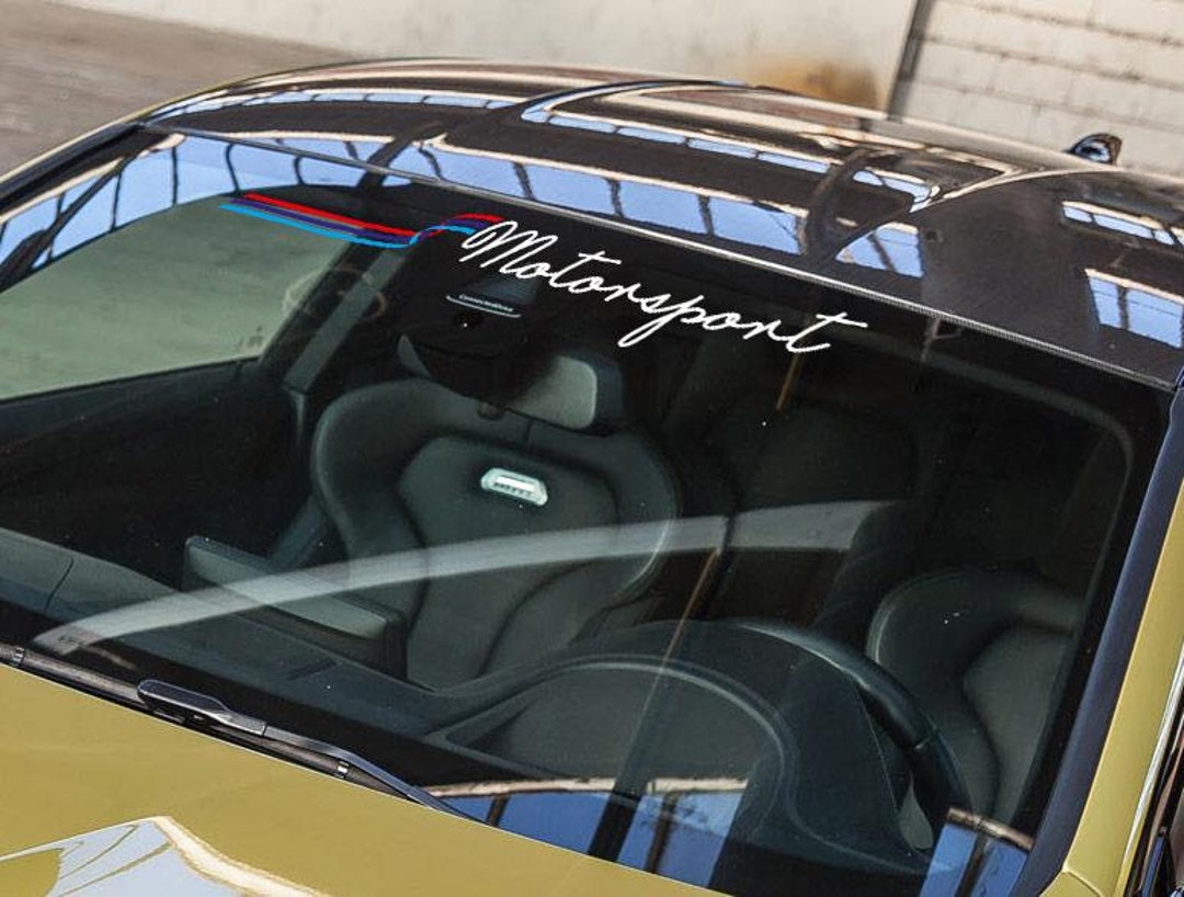 M Colors Motorsport Windshield Decal Sticker for BMW E39 E46 E60 M3 M4