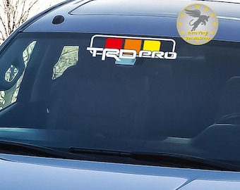 Nuevo par de TRD PRO Vintage Window Decals Stickers Todos los colores