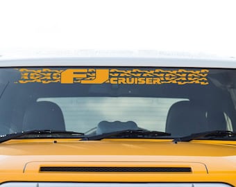 FJ Cruiser Tire Tracks Adesivo Adesivo Parabrezza Banner