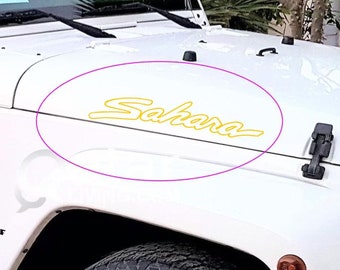 Sahara Hood Side Decalcomanie Grafica Adesivi in vinile per Wrangler