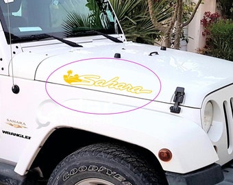 Sahara Hood Side Decals Adesivi grafici in vinile per Wrangler