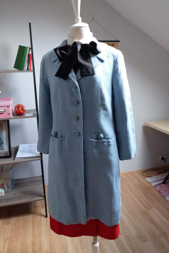 Vintage Pale Blue Australian designer Tullo Coat s