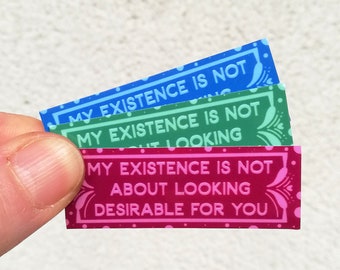 Aesthetic feminist sticker waterproof vinyl laptop stickers friendship gift