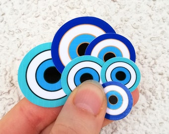 Set von Evil Eye wasserdichte Vinyl-Sticker Pack Laptop Aufkleber