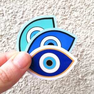 Waterdichte vinylsticker boze oog