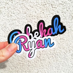 Transgender Custom naamstickers waterdicht vinyl Pride sticker voor trans FTM of MTF