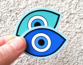 Böses Auge wasserfester Vinyl Aufkleber