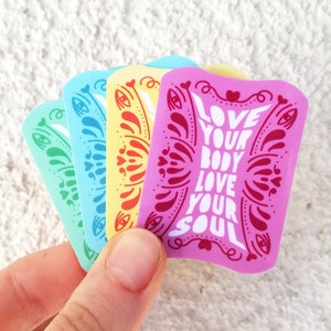 Feministische zelfliefde zelfzorg esthetische waterdichte vinylsticker sticker