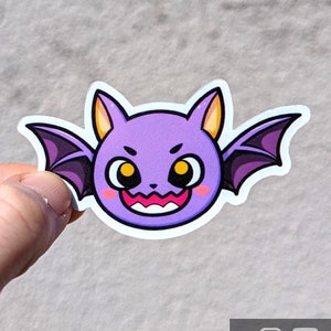 Griezelig schattige vampier vinyl sticker Halloween waterdichte sticker voor laptop, flessen water, tijdschriften en meer, decor voor nachtelijke feestartikelen