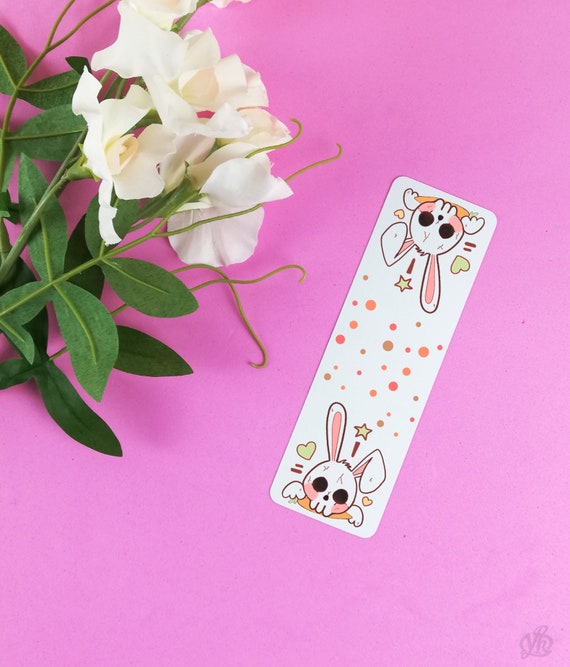 Creepy Cute Pastel Goth Anime Bunny Bookmark Book Lover Gift Etsy - anime pastel goth bunny roblox