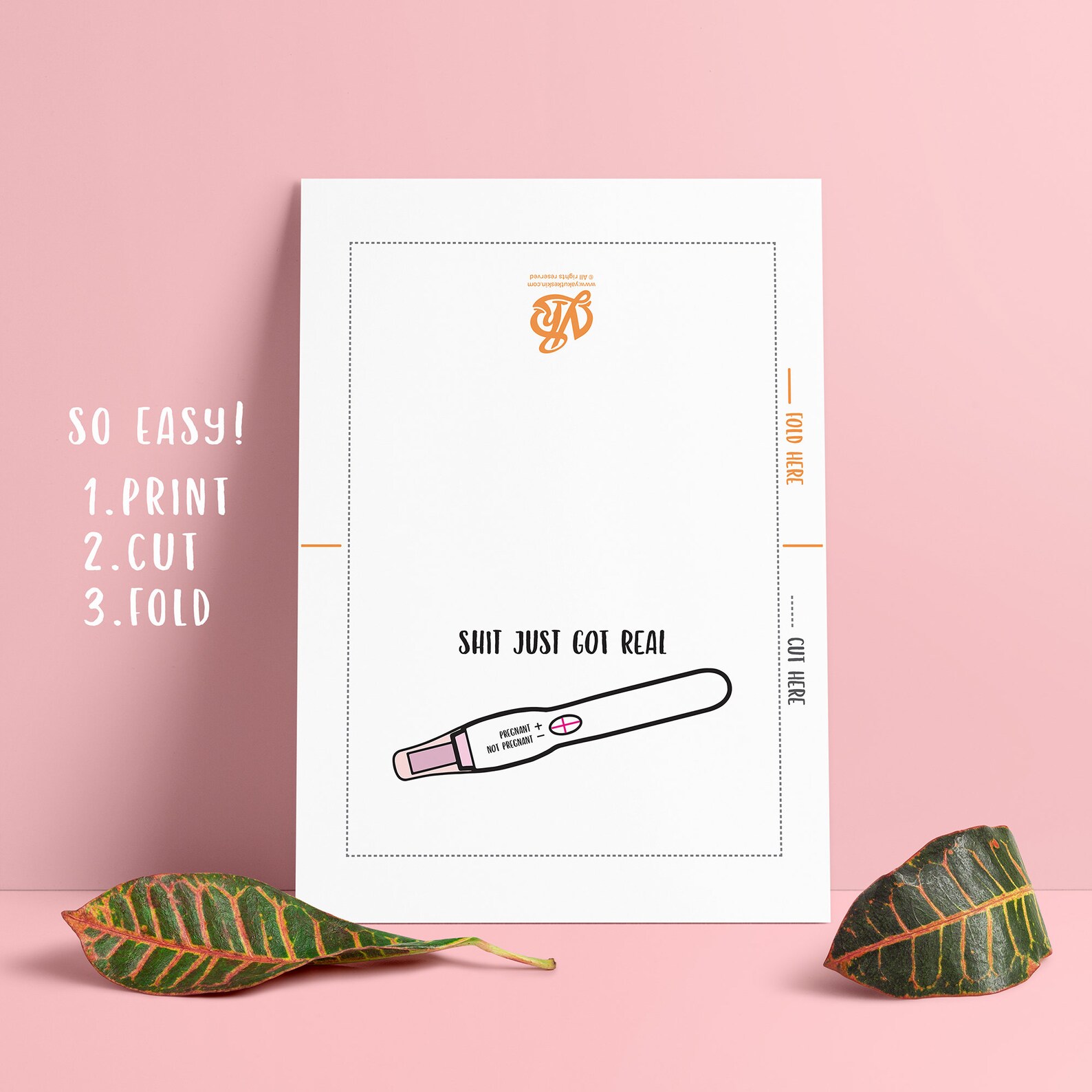 Printable Funny pregnancy card pregnancy gift baby shower Etsy