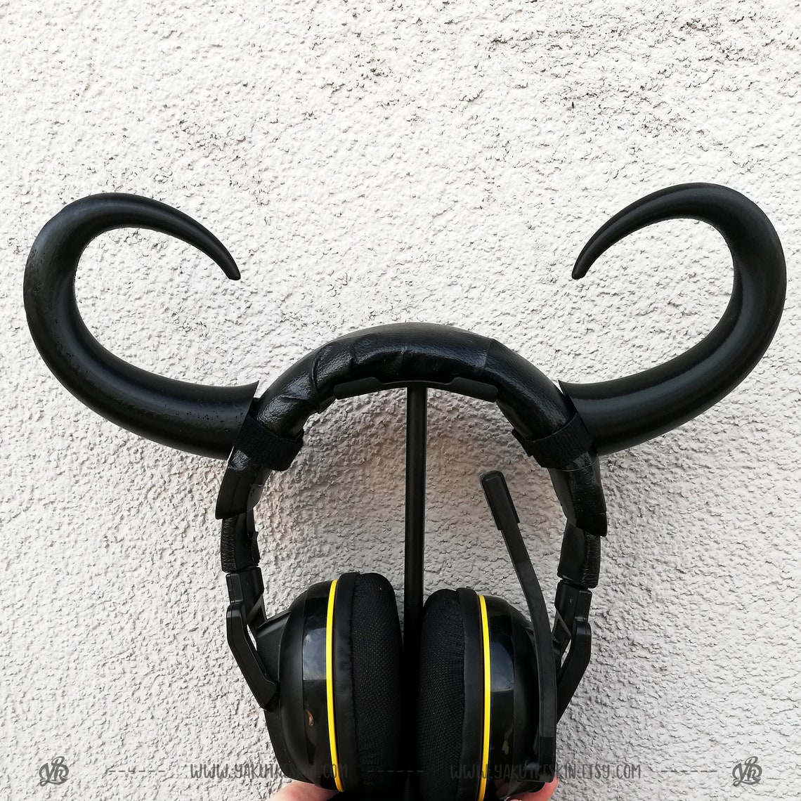 Buffalo HORNS for Headsets Curved Dragon Horns Demon Horns Etsy