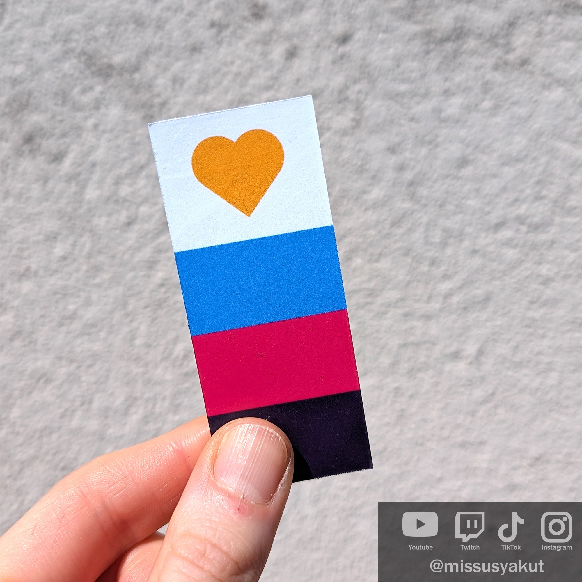 Cute Polyamorous LGBTQIA Pride Flag Sticker, Waterproof Vinyl Sticker ...