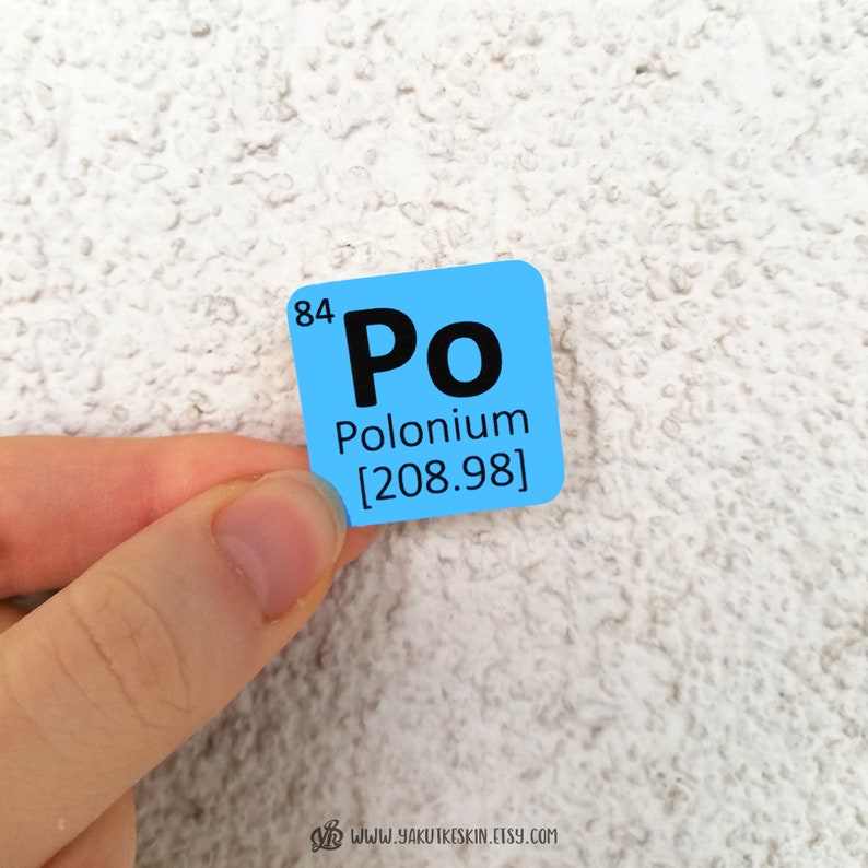Periodic Table of Elements METALLOID Set Waterproof Vinyl Etsy