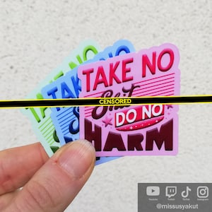 Doe geen kwaad grappige vinylsticker, waterdichte stickers, spreukenstickers, cadeau voor introverten