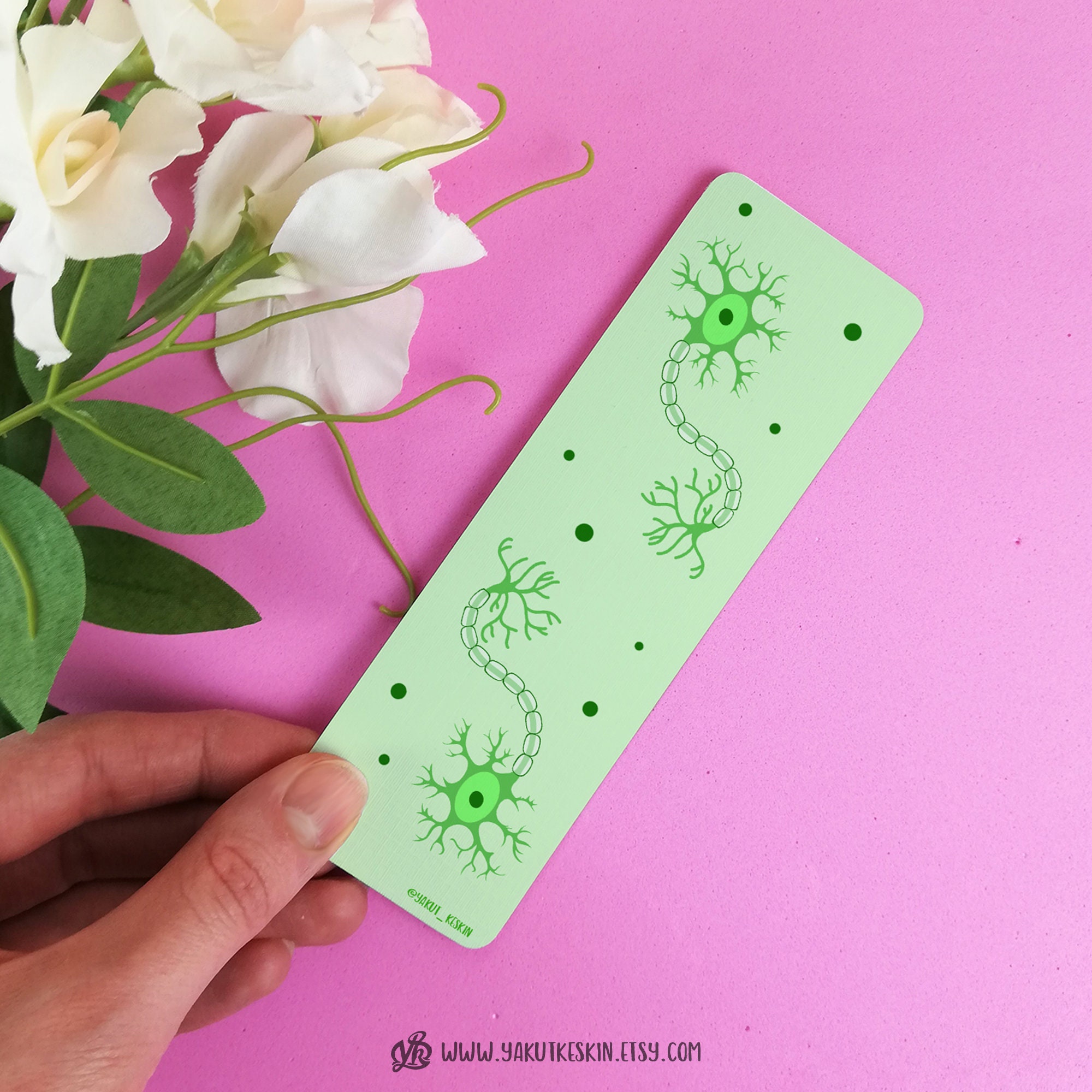 Neuron Bookmark Cute Biologist Science Gift for Book Lovers Etsy