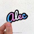 Custom Transgender name stickers waterproof vinyl pride sticker for trans FTM or MTF