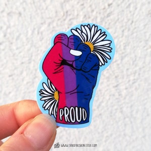 Sticker bisexuel en vinyle imperméable pour ordinateur portable