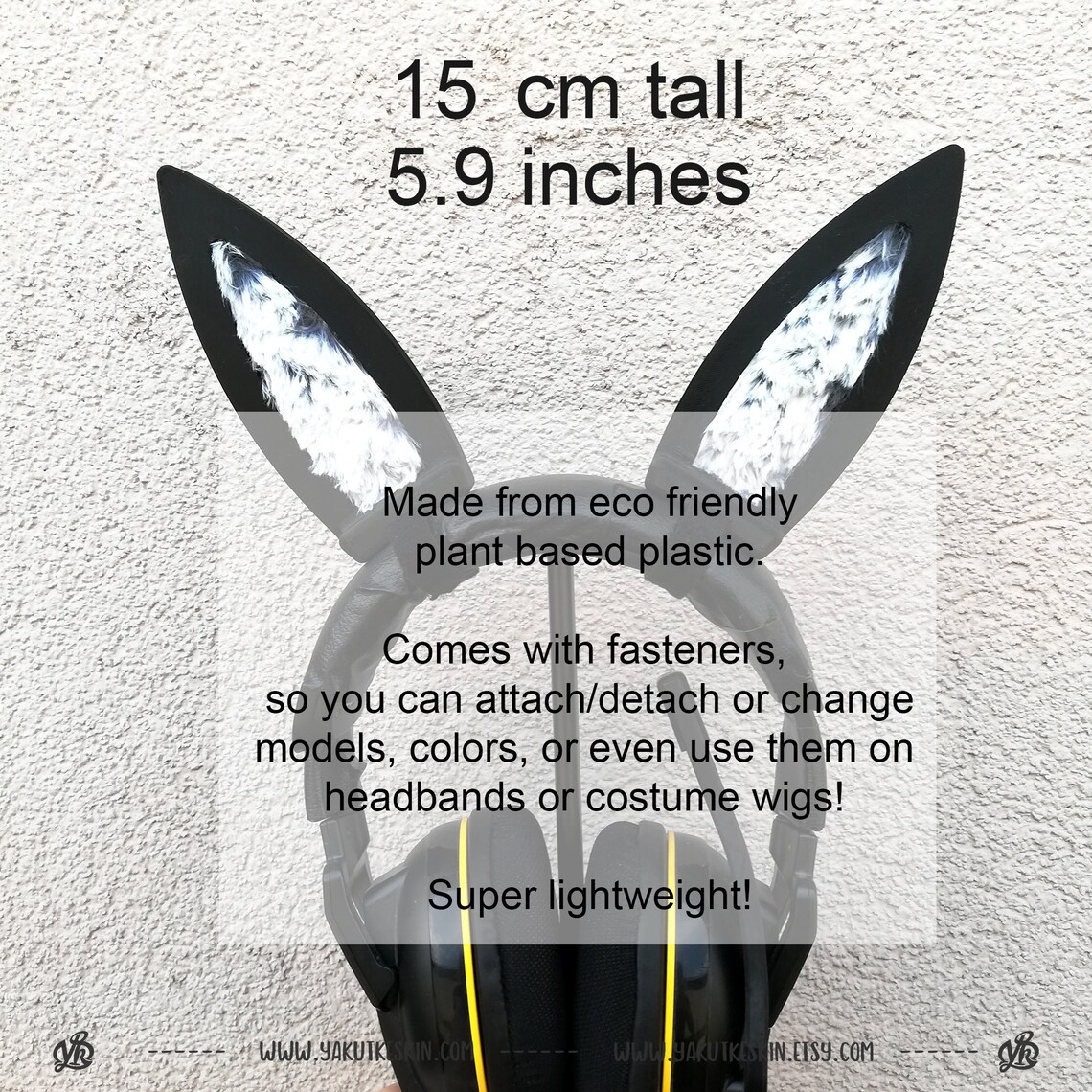 Bunny Ears for Headsets and Headphones Faux Fur Rabbit Ears - Etsy