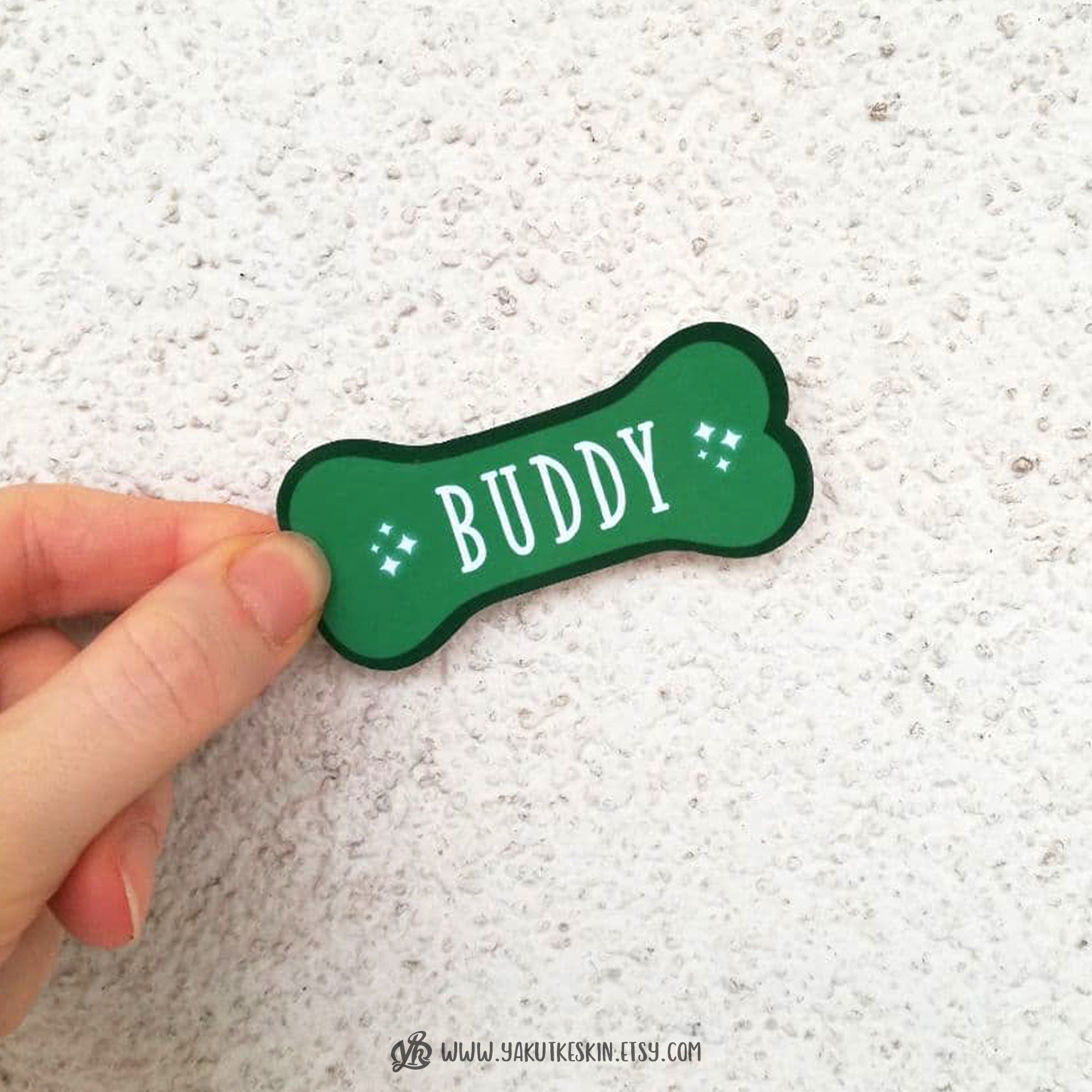 Custom Dog Name Sticker Waterproof Vinyl Sticker for Pet Food Etsy