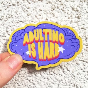 Grappige vinylsticker voor balans tussen werk en privéleven voor laptops Waterflessen Tijdschriften Planners, waterdicht, weerbestendig en vaatwasmachinebestendig