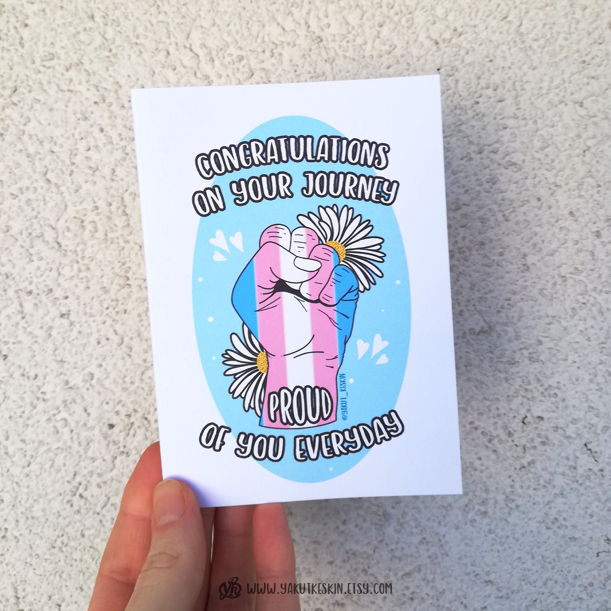 Transgender Congratulations Greeting Card for Trans FTM or image
