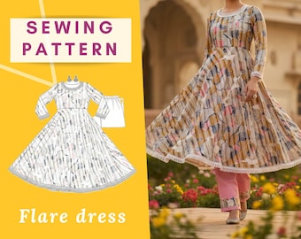 Flare Dress & Pant Sewing Pattern: Beginner Friendly (PDF Pattern)