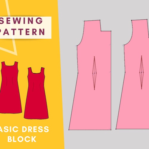 Smock Dress Sewing Pattern for Women Size XXS 2XL Pdf - Etsy
