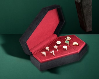 Coffret à bijoux cercueil personnalisé fait main-organisateur de bijoux gothique-boîte à bagues gothique-cadeau personnalisé pour elle-cadeaux de demoiselle d'honneur-étui à bijoux
