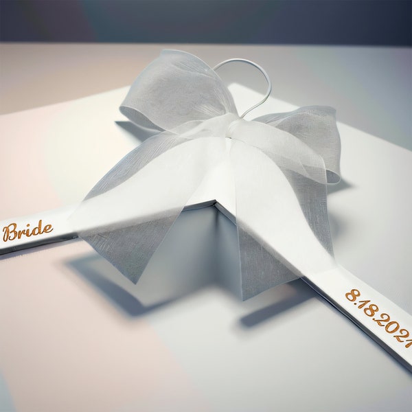 Handmade Personalized Bride and Groom Hanger - Wedding Dress Bridal Hanger - Bridesmaid Gifts - Wedding Gifts - Groomsmen Gifts - Bride Gift