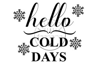 Hello Winter Mug Etsy