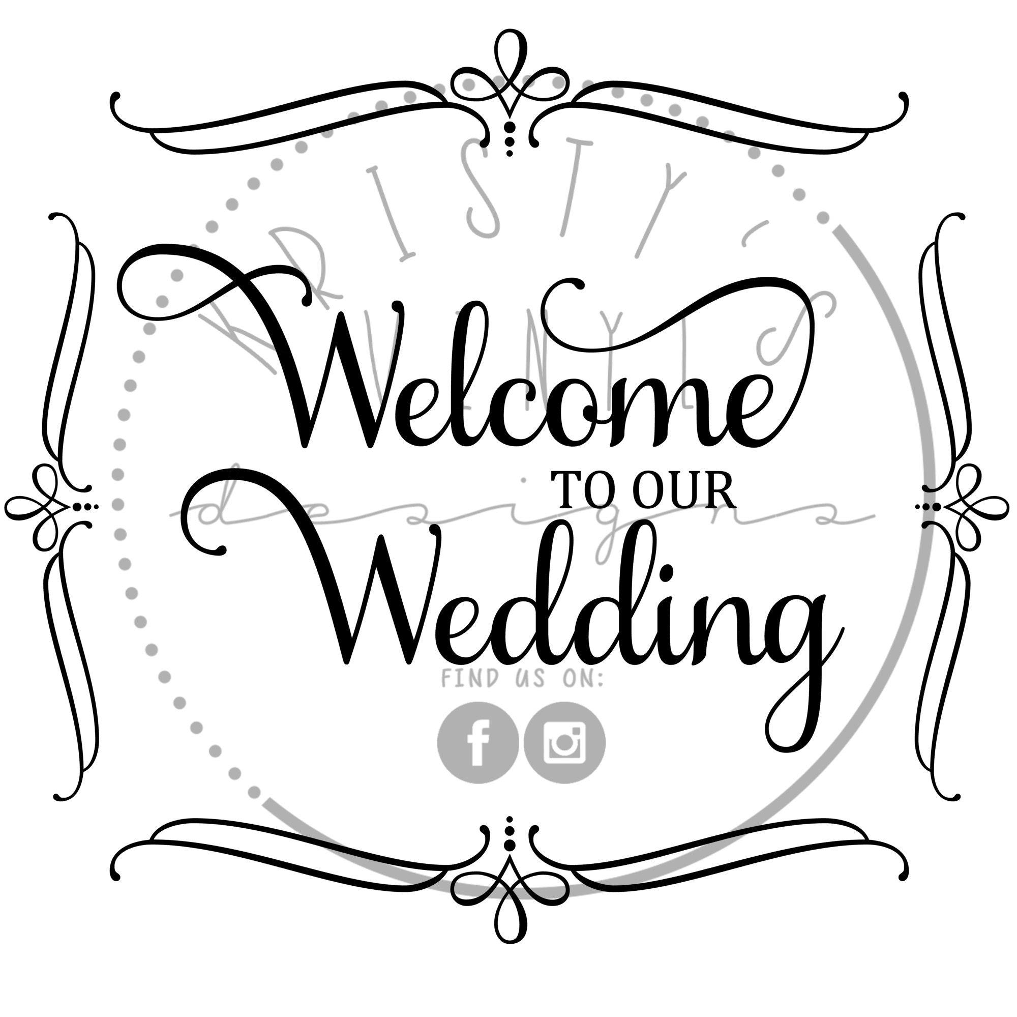 Free Free 91 Welcome To Our Wedding Svg SVG PNG EPS DXF File
