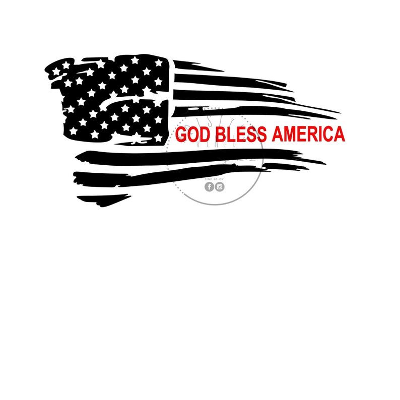 Download Weathered Flag God Bless America Svg Png Jpg Instant ...