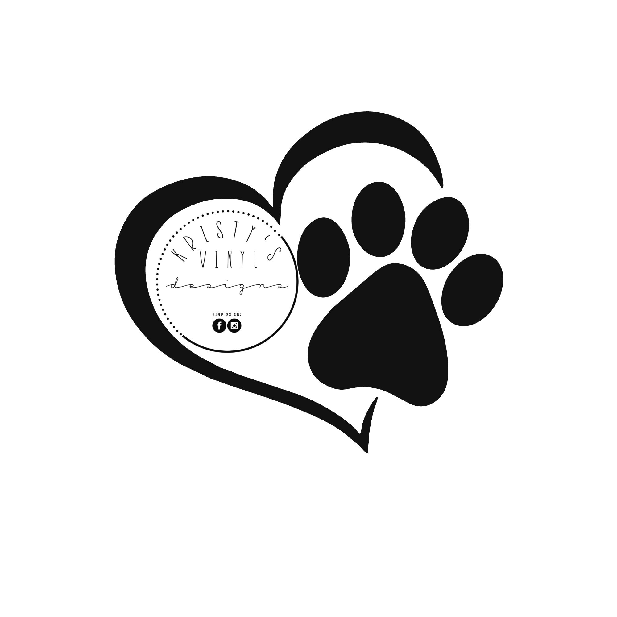 Messing ekskrementer dreng Puppy Dog Paw Print With Heart Svg Png Jpg Instant Download | Etsy