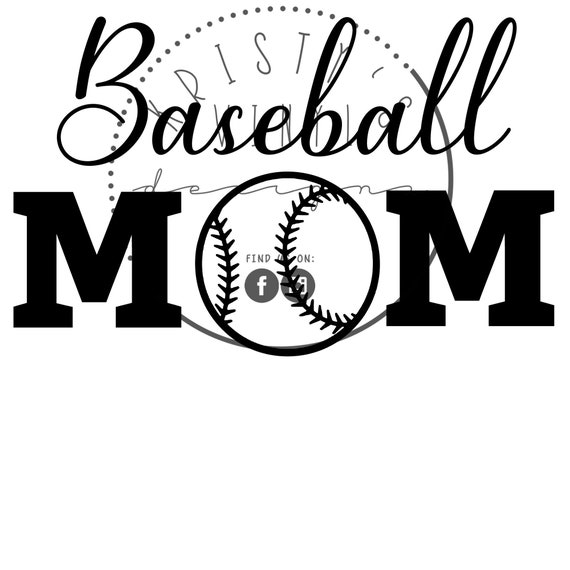 Baseball Mom SVG Mother's Day Baseball SVG Baseball Mama Baseball Mom Life Cut File For Cricut DIY Baseball Mom T-shirt or Car Decal