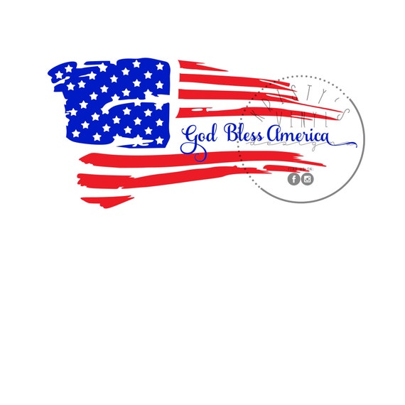 Download God Bless America Weathered Flag Svg Png Jpg Digital Download Etsy